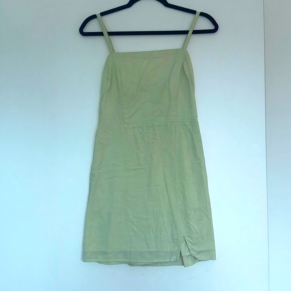 Abercrombie Linen Green Mini Dress - Picture 3 of 4